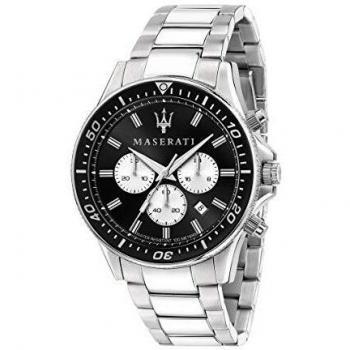 Maserati Reloj para Hombre, Colección Sfida, en Acero Inoxidable, con Correa de Acero Inoxidable - R8873640004
