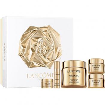 Cofre de regalo Lancôme Absolue: Sérum Ojos 5 ml + Contorno de Ojos 5 ml + Crema Rica 15 ml + Crema facial 15 ml + 60 ml