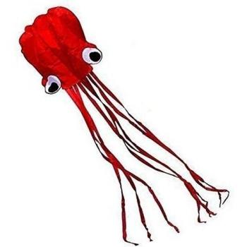MS 4m Stunt pulpo rojo deporte de la energía línea única de Kite deportes al aire libre Juguetes CJ484