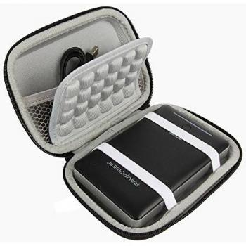co2CREA EVA Carry Viajes Protección caja del bolso Fundas para Jackery Giant+ 12000 mAh, Fit 10200mAh, RAVPower 16000mAh/13000mAh, Anker PowerCore 10400, Anker PowerCore+ 10050 Cargador Portátil Batería Externa Power Bank