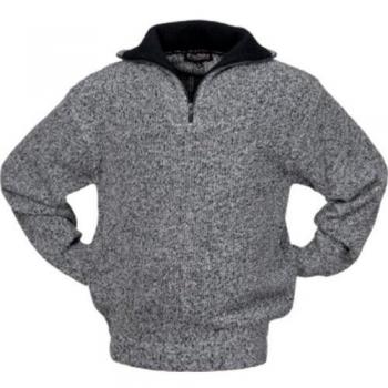 Pullover talla XL negro/blanco moteado SCHEIBLER