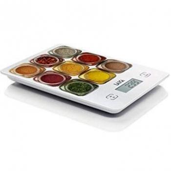 Laica KS1040 BASCULAS DE Cocina, Vidrio, Multicolor, Blanco