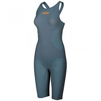 Arena Powerskin R-evo One - Bañador para mujer, Niñas, color Gris / Naranja, tamaño 60