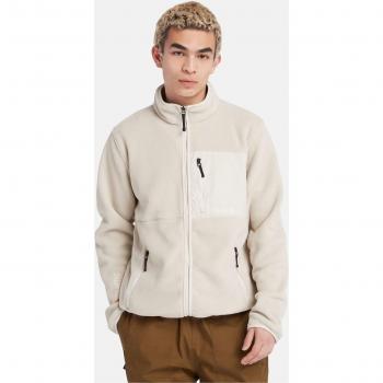 Forro polar Timberland para hombre con bolsillo en el pecho color beige, modelo Outdoor Archive Re-issu Polartec blanco fósil - M