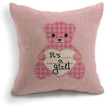 telisha Retro estilo rosa oso decoración del hogar Cojín con funda de almohada Sham 18 45 cm