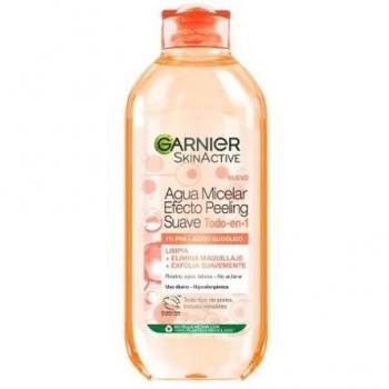 Garnier Skin Active Agua Micelar Efecto Peeling Suave 400 ml - Todo en 1 para todo tipo de pieles
