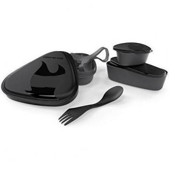 Light My Fire Campinggeschirr Outdoor - Lunchkittm 6teilig - Set de cocina para acampada, color negro