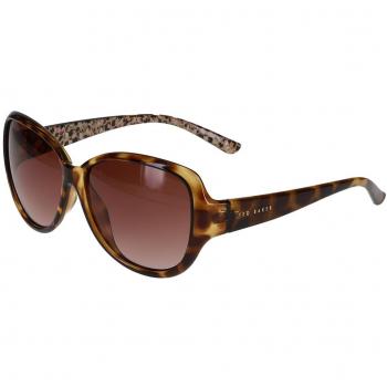 Ted Baker Shay Tortoiseshell Women's Sunglasses with Double Champagne Accents