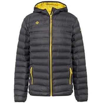 Izas Marbore Chaqueta de Pluma, Hombre, Gris Oscuro / Amarillo, M
