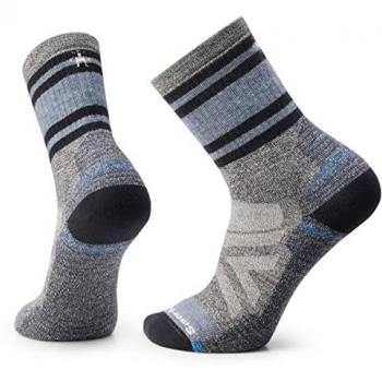 Calcetines Smartwool Hike Crew Lolo Trail con Amortiguación Completa, Unisex, Gris Carbón