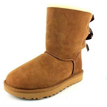 UGG® Women's Bailey Bow II Water-Resistant Boots, Color: Brown, Size: 10