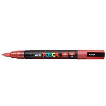 Rotulador Uni Posca PC-3ML Punta Cónica 0.9-1.3mm Azul con Purpurina