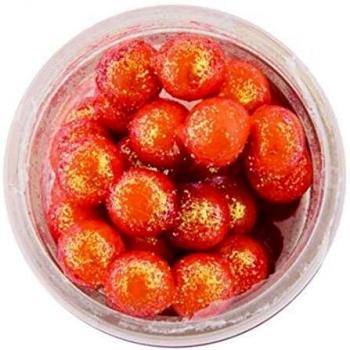 Berkley FEFOSC PowerBait Sparkle Power Eggs flotantes Magnum con balanzas, naranja fluorescente, 0.5 onzas