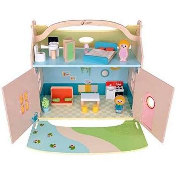 Hippychick Casa de ensueño moderna de madera, 990 g