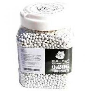 Bulldog - Balines (10.000 unidades, 6 mm, 0,20 g), color negro