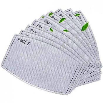 Gecter 100 unidades: papel de filtro de carbón activado PM2.5 reemplazable, con 5 capas precisas.
