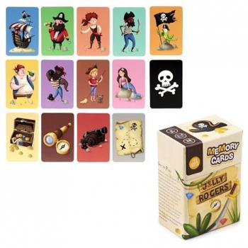 SET JUEGO DE CARTAS DE MEMORIA - PIRATAS JOLLY ROGER MULTICOLOR