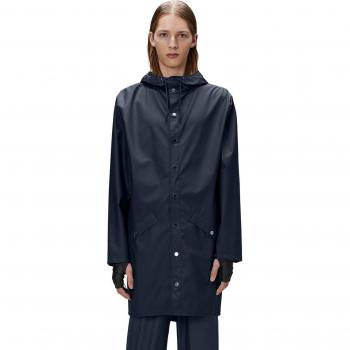 Rains Long Waterproof Jacket - Navy XXL