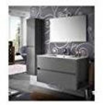 Salgar noja 1000 - Mueble noja 1000/gris mate+lavabo porcelana