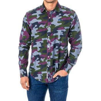 Camisa de manga larga La Martina LMC033 para hombre con cuello de solapa