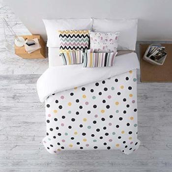 RIPSHOP - Funda nórdica de algodón percal de 175 Hilos - Cama de 150/160 x 190/200 cm - Artista ilustrador Polar Valencia | Cuzco - Topos