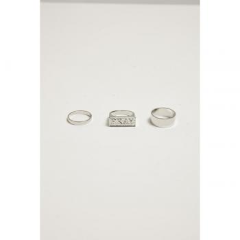 Mister Tee Silver Colors 3-Ring Set
