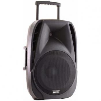 Gemini ES-15TOGO Wireless Portable Bluetooth DJ PA Speaker with Dual MIC Jacks, SD Card Slot, and USB Port