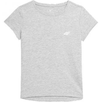 Camiseta de Manga Corta Infantil 4F JTSD001 Gris