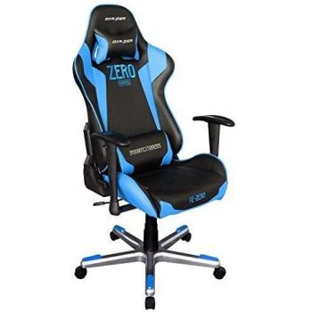 DXRacer F-Series - Silla de oficina, color negro y azul