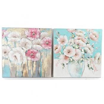 Cuadro DKD Home Decor 99,5 x 3,5 x 99,5 cm Florero Shabby Chic (2 Unidades)