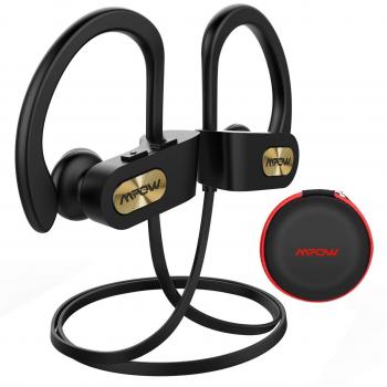 Mpow Auriculares Bluetooth Deportivos, V4.1 Impermeable IPX7 In-Ear Cascos Inalámbricos,Auricular Running Deporte Correr con Micrófono,Cancelación de Ruido CVC 6.0 para iPhone