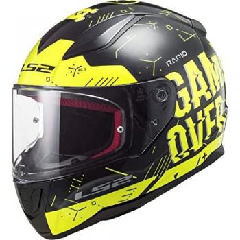 Casco Integral LS2 FF353 Rapid Player Amarillo Negro XL
