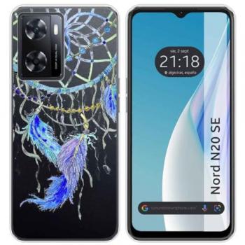 Funda Silicona Transparente Plumas para Oneplus Nord N20 SE