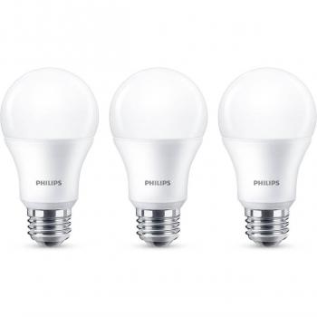 Philips Pack de 3 Bombillas LED Estándar E27 8W 806lm Luz Cálida 2700K
