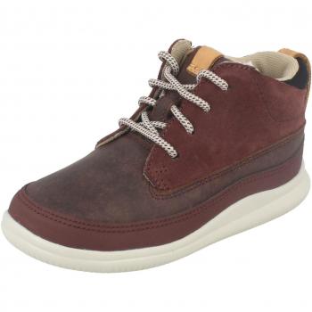 Clarks Cloud Air Boys First Boots 4 G Burgundy