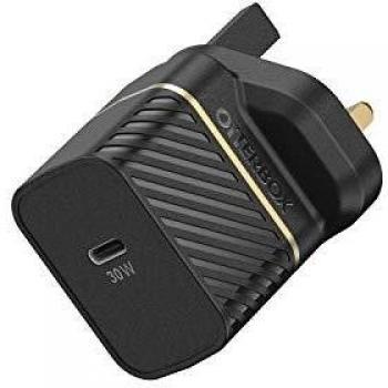 Otterbox Cargador Pared (UK), Carga rápida. 30W GAN - 1x USB C, Negro