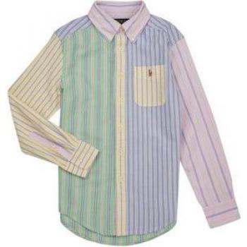 Polo Ralph Lauren Camisa de rayas multicolor de manga larga para niño