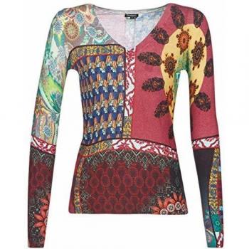 DESIGUAL Michelle Jerséis/Chalecos Mujeres Multicolor - XL - jerséis