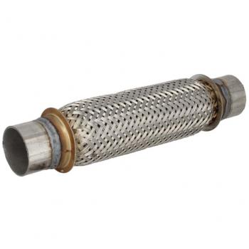 Tubo flexible de escape JMJ 40X200R, características: longitud de 200 mm, diámetro de 40 mm, material resistente a altas temperaturas, diseño flexible para facilitar la instalación y adaptación en sistemas de escape