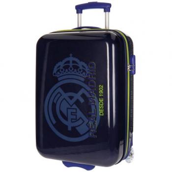 Real Madrid Hala Equipaje Infantil, 55 cm, 34 Litros, Azul