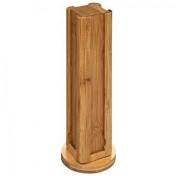 Soporte rotativo para cápsulas de café en bambú x32 - D 10,2 x H 29,2 cm