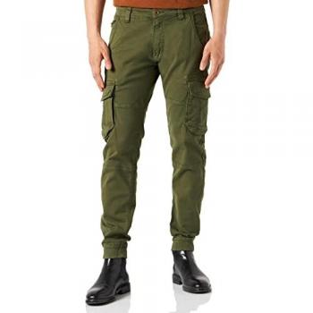 Alpha Industries Men's Army Cargo Pants - Dark Olive, Size 36