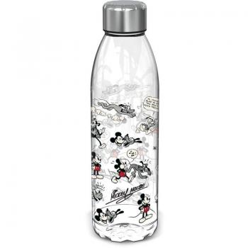 Botella de agua transparente de 980 ml Mickey Mouse Vintage Young Adult Disney Menaaje Adulto