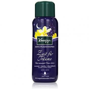 Kneipp Aroma Care Foam Bath Time for Dreams Lavender Vanilla and Evening Flower 400ml - Espuma de baño aromática, 400 ml, con fragancia de lavanda, vainilla y flor de noche, diseñada para relajar y promover