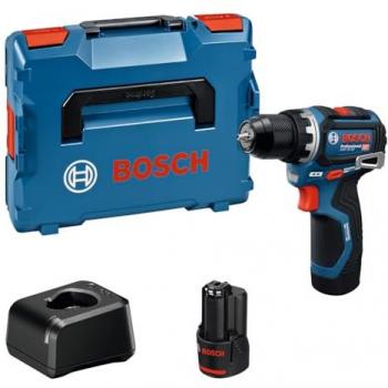 Taladro/atornillador a batería Bosch GSR 12V-32 Professional, 2 x 2.0 Ah, con cargador GAL 12V-20 en L-BOXX