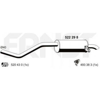 Silenciador trasero ERNST 522298