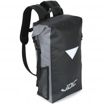 JDC Mochila para Moto 100% Impermeable Bolsa Resistente al Agua 30L- Negra/Gris