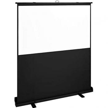 Pantalla de proyección enrollable móvil 188,5 x 203 cm - Formato 16:9 - Carcasa de aluminio con asa