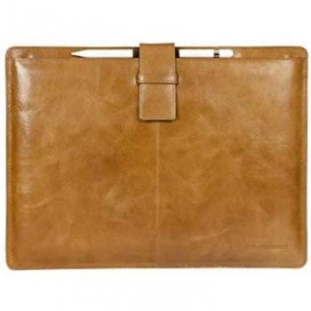 dbramante1928 Holte - Funda de Piel para iPad Pro de 12,9 Pulgadas, diseño de Flores en Bronceado oscuro