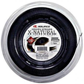 Solinco X-Natural 17g Black Tennis String Reel (200m)